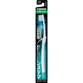เดนเทอร์ ซิสเท็มมา โฟร์ไลน์เฮด ชนิดอัลตร้าคอมแพค 1 ชิ้น คะสี/Dentor Systema Four Line Head Toothbrush Ultracompact