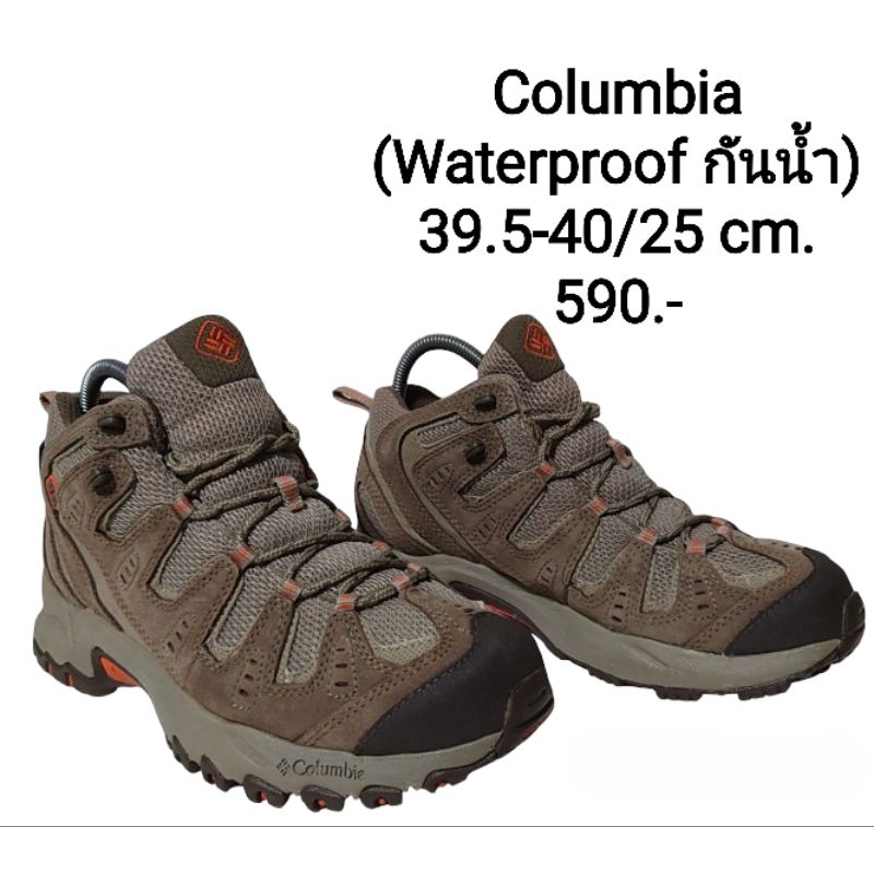 รองเท้ามือสอง Columbia 39.5-40/25 cm. (Waterproof กันน้ำ)