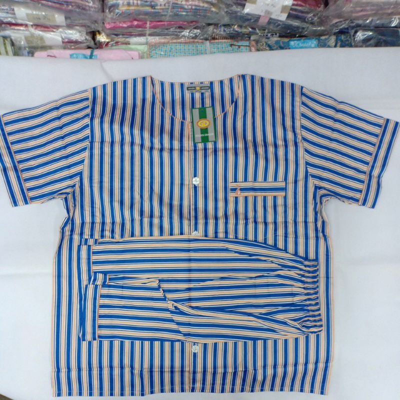 ชุดนอนคอกลม ขาสั้น Cotton 100% XXL