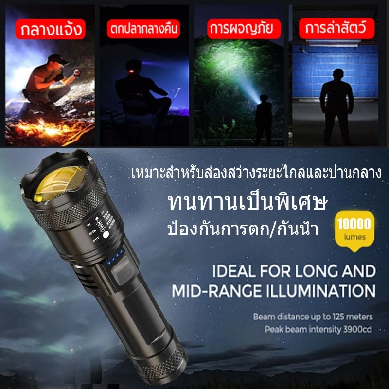 ไฟฉาย LED พลังสูง กันน้ำ thumbnail 4