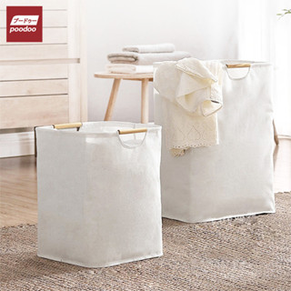 poodoo ตะกร้าอเนกประสงค์ ทรงสี่เหลี่ยม ตะกร้าผ้ามินิมอล สไตล…
