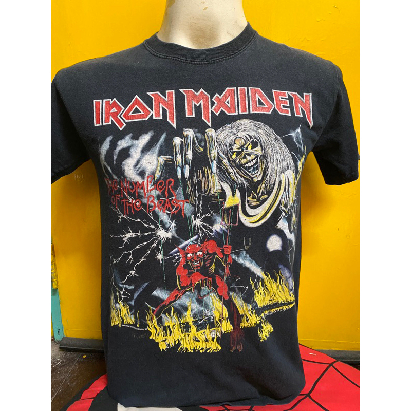 เสื้อวง IRon Maiden บล็อกย้อน ตอกปี 1982 ของแท้มือสอง