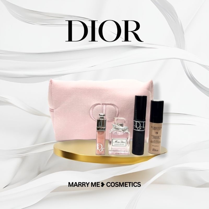 Dior Set 4 Items + Bag 💕 ชุดเซตเครื่องสำอาง น้ำหอม พร้อมกระเป๋า
