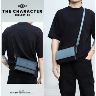 (มีสีใหม่)THE CHARACTER มี 6 สี แบรนด์ 8910 กระเป๋าหนัง สะพายข้าง ทรงกล่อง ตั้งได้ แบรนด์ไทย หนังกันน้ำ
