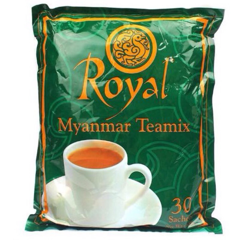ชาพม่า ชา Royal Myanmar tea mix ชานมพม่า 3in1 (แพ็ค 30 ซอง) หมดอายุ 4/2025