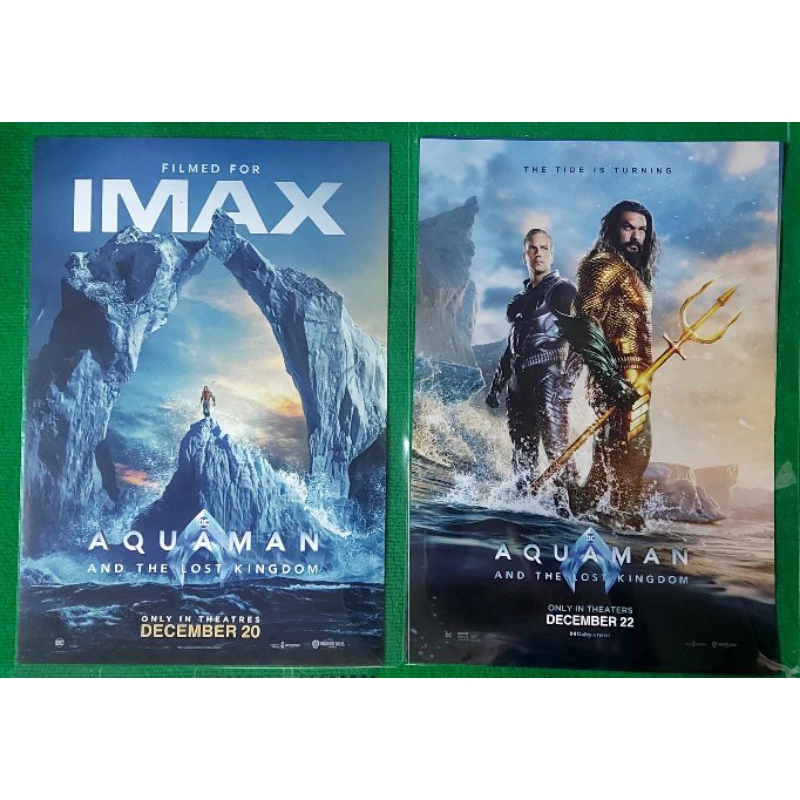 โปสเตอร์ IMAX Poster Aquaman 2 จาก Major Aquaman and the Lost Kingdom Aquaman2 Aqua man อควาแมน กับอาณาจักรสาบสูญ