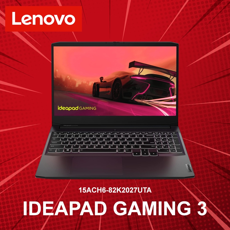 โน้ตบุ๊คเกมมิ่ง Lenovo IdeaPad Gaming 3 15ACH6-82K2027UTA ประกันศูนย์ 2 ปี