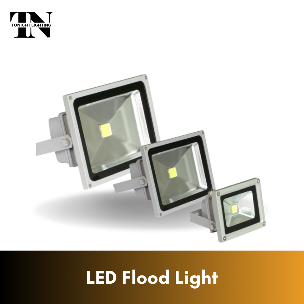 [พร้อมส่ง] สปอร์ตไลท์แอลอีดี กันน้ำ LED Floodlight 10w,20w,30w แสงขาว คูลไวท์ วอร์มไวท์
