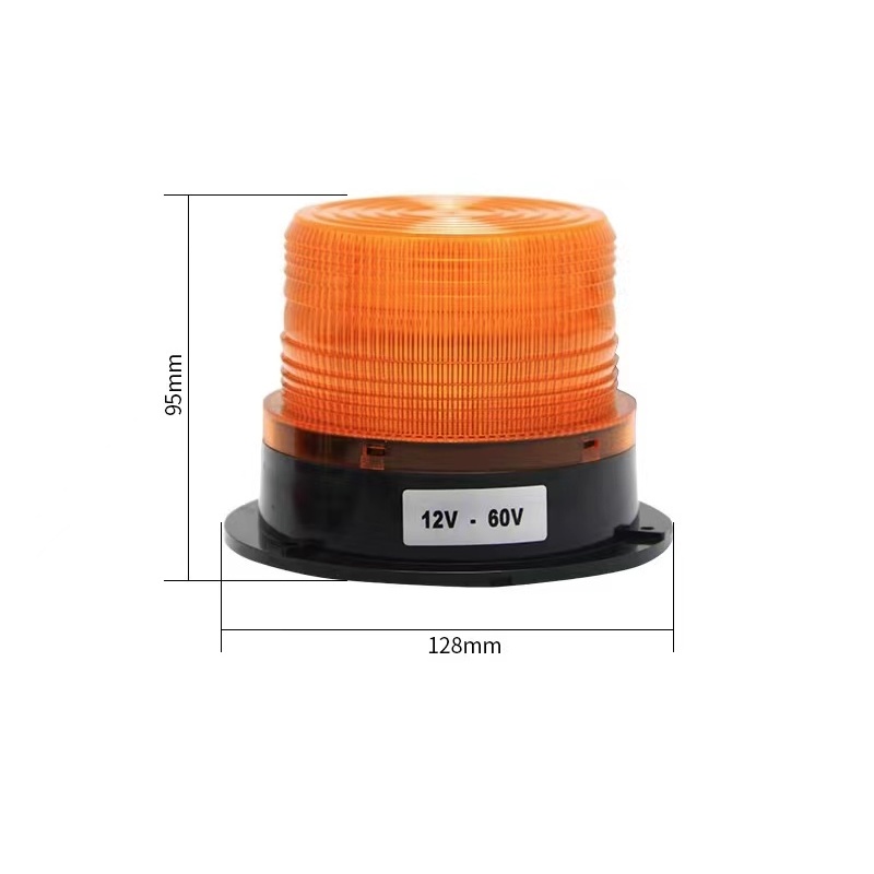 ไฟไซเรนติดหลังคา ไฟไซนเรน ไฟหมุนฉุกเฉิน ฐานแม่เหล็ก 24V ไฟสีเหลือง