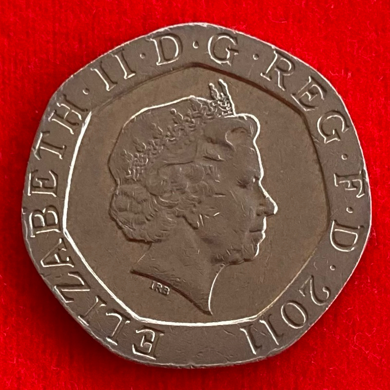 🇬🇧 เหรียญอังกฤษ​​ United Kingdom 20 pence ปี 2011 เหรียญต่างประเทศ