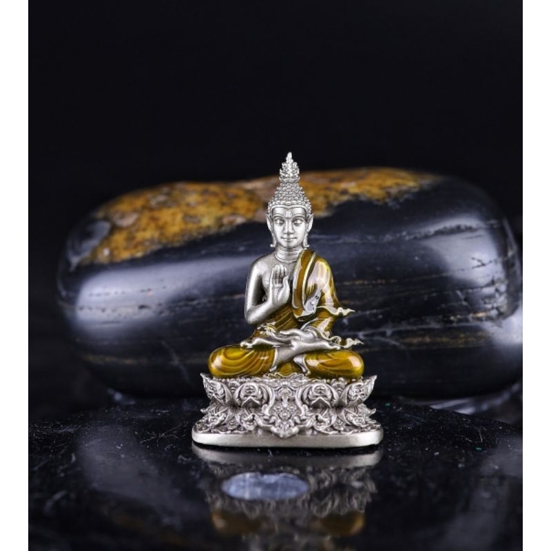 #พระพุทธประทานพร ปี 2566 รายการที่ 4 เนื้อไวท์บรอนซ์รมซาตินลงยาจีวร