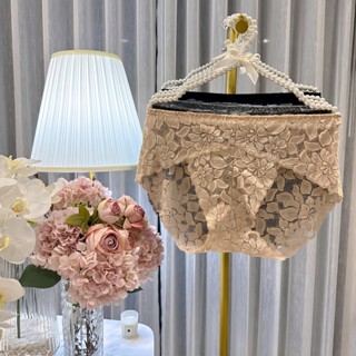 ✅👙 EF 743 กางเกงในลูกไม้ไซส์ใหญ่ กางเกงในสาวอวบลายลูกไม้ซีทร…