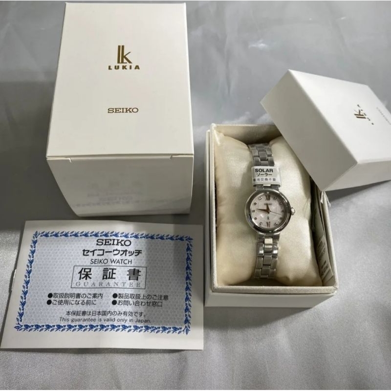 【AuthenticDirect from Japan】SEIKO SSVR137 Unused Lukia Lady Collection Solar Powered pink Women Wris