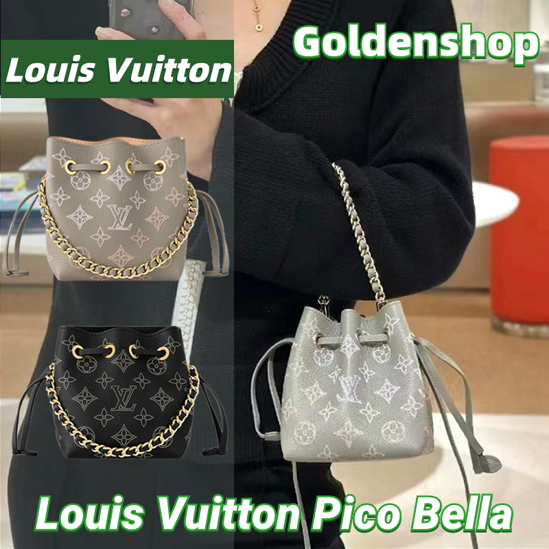 New!!🍒หลุยส์วิตตอง Louis Vuitton Pico Bella Bucket Bag LV กระเป๋าสะพายสุภาพสตรี