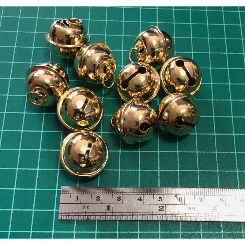 กระดิ่ง กระพรวนสีทอง2.5cm(โดยประมาณ)