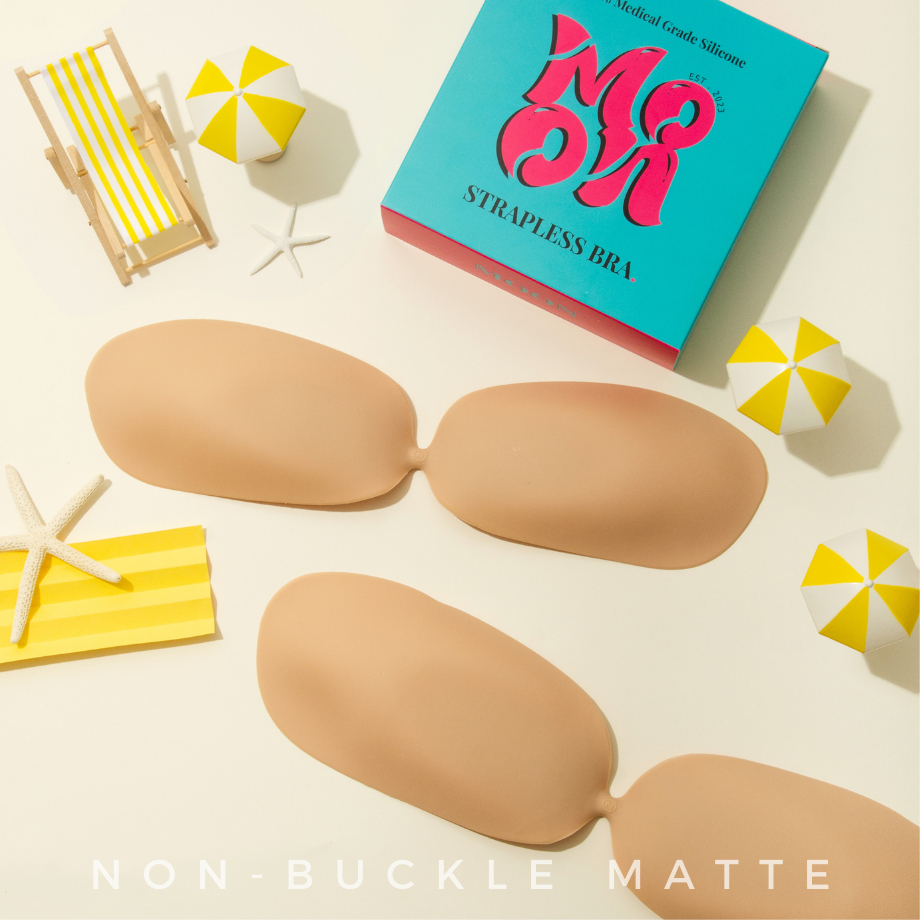 ซิลิโคนบรา จัดทรงอกให้สวยเป็นธรรมชาติ ซิลิโคนปิดจุก บราปีกนก NON-BUCKLE MATTE