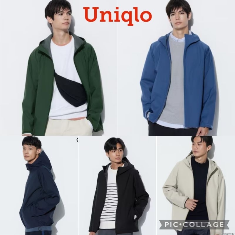 Uniqlo MEN เสื้อฮู้ด BLOCKTECH Parka (3D Cut)