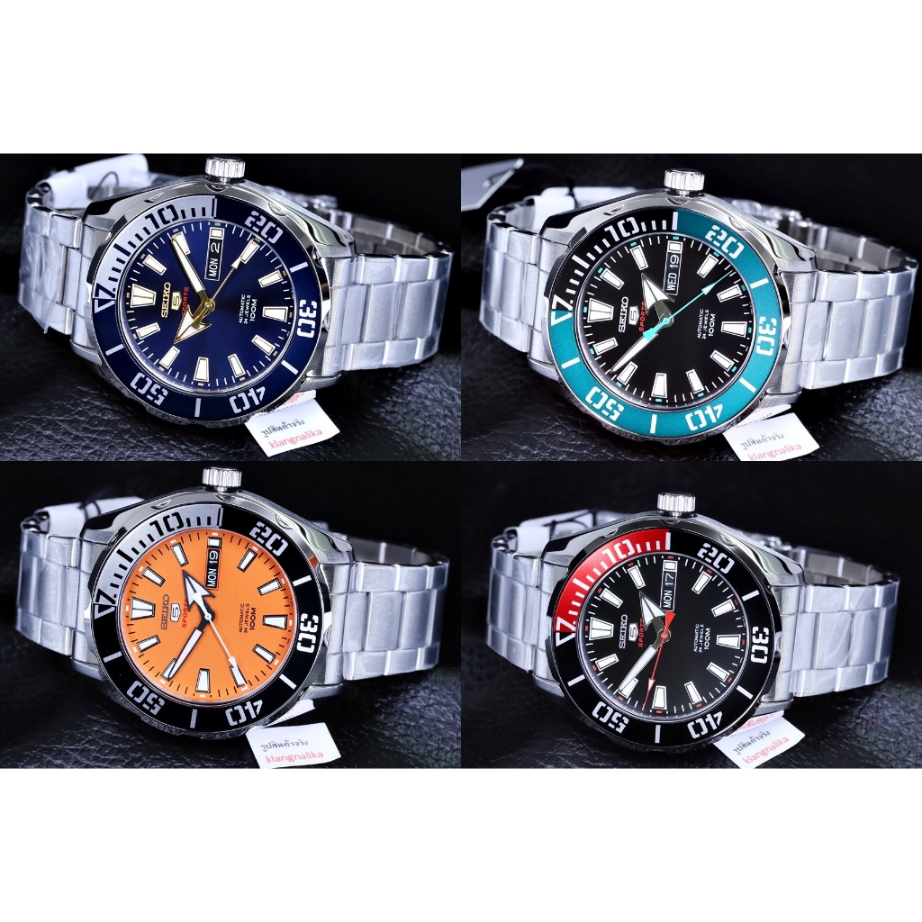 นาฬิกา Seiko 5 Sport Automatic  น้ำเงิน รุ่น SRPC51K /  SRPC51K1 SRPC53K / SRPC53K1 SRPC55K / SRPC55K1 / SRPC57K1