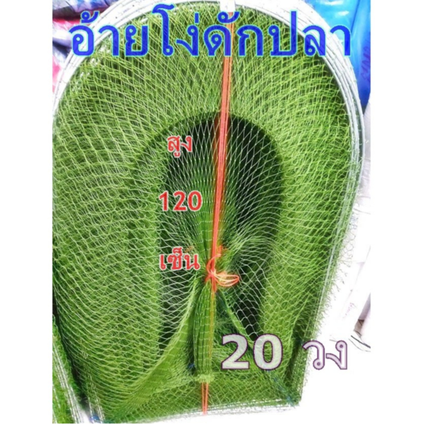 อ้ายโง่ดักปลาคอนโดดักปลาไซดักปลาสูงU1.2เมตรขนาด20วงตา5เซ็น