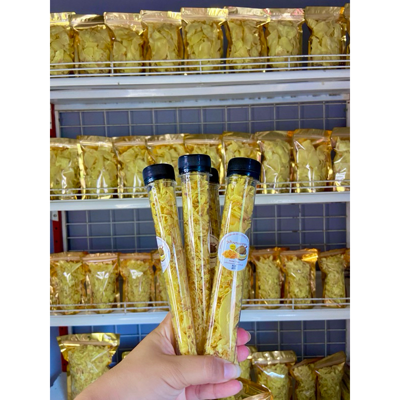 🌳ทุเรียนทอดแบบชอต แบบหลอด พร้อมส่งแล้ว🌼ซื้อ 10 แถมฟรี 1