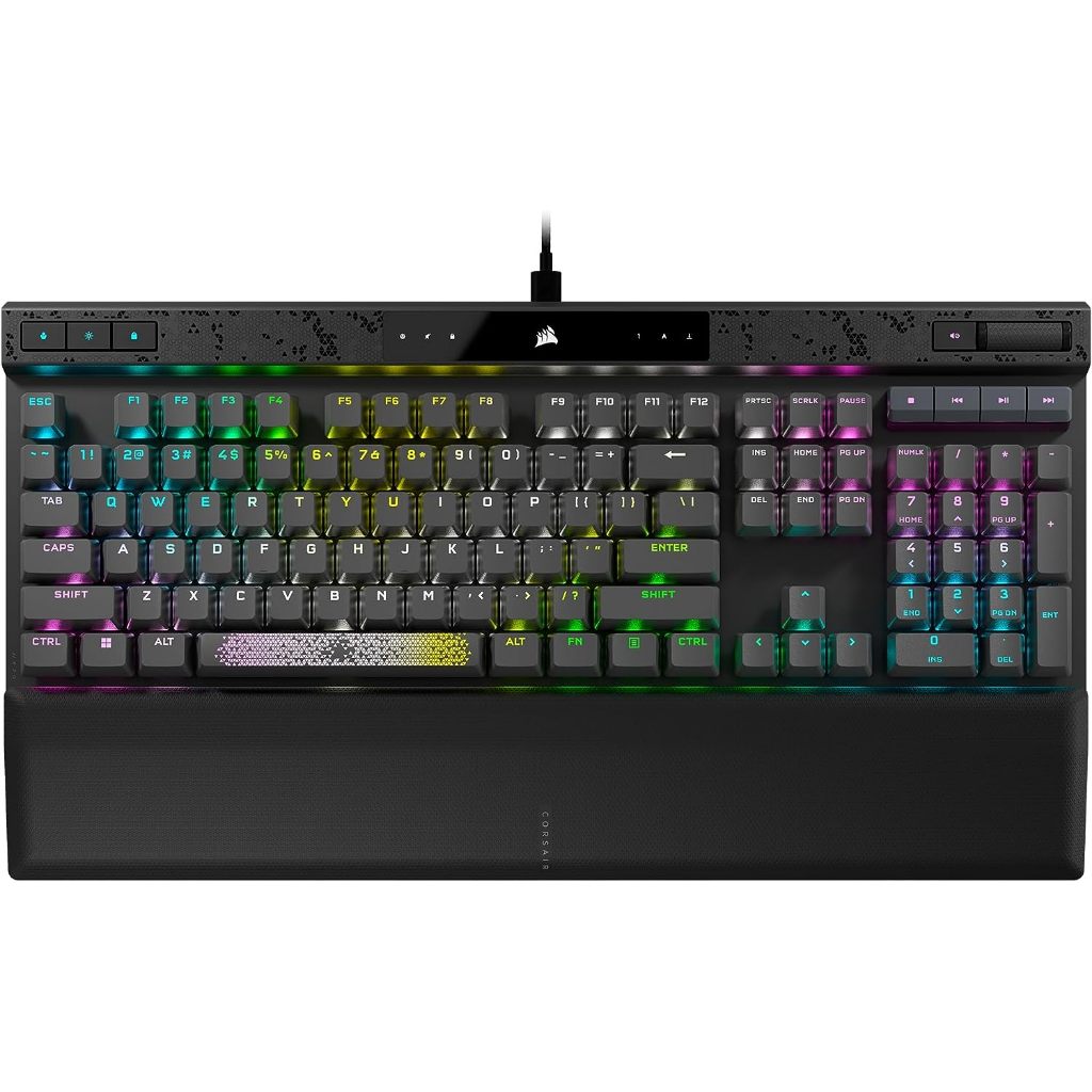CORSAIR K70 MAX RGB MAGNETIC [US] STEEL GREY - SMOOTH & ADJUSTABLE - CORSAIR MGX SW  (CH-910961G-NA)