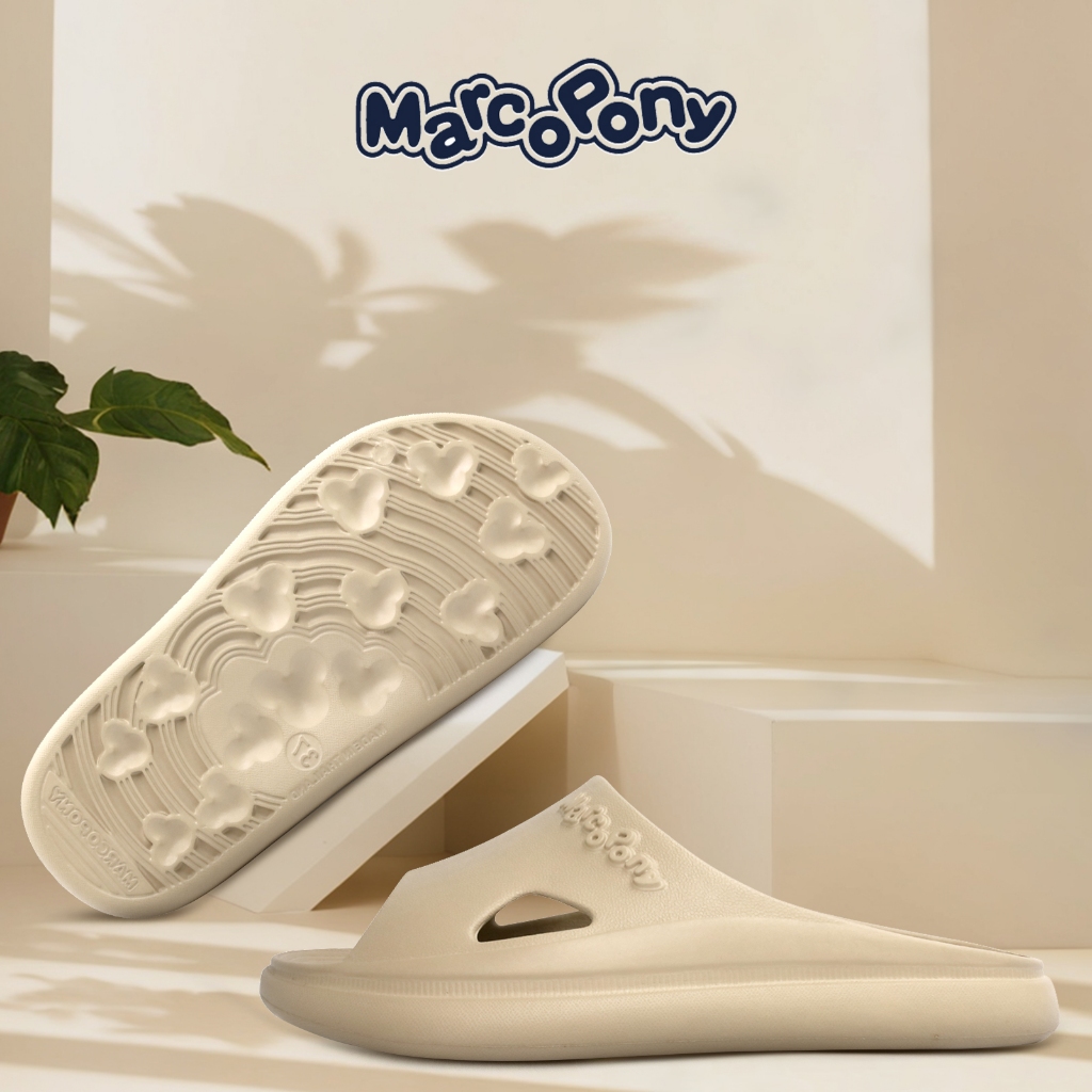 Marco Pony รองเท้าแตะผู้หญิง รองเท้าแตะเพื่อสุขภาพ กันลื่น น้ำหนักเบา แฟชั่นฤดูร้อน เหมาะกับใส่ในบ้าน ห้องน้ํา MH9010W