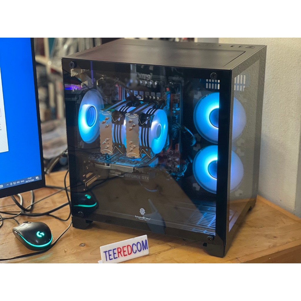 คอมพิวเตอร์ 14คอ28เทรด บอท ตัดต่อ เล่นเกมส์ ทํางาน INTEL xeon E5 2680V4 14C 28T RAM  16G-128GB VGA 4