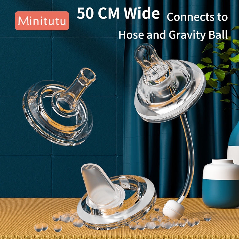 Minitutu 50mm Pigeon จุกนมเด็กคอกว้างขวดนมซิลิโคนอ่อนนุ่มทดแทนปลอดสาร BPA – โปรปัง