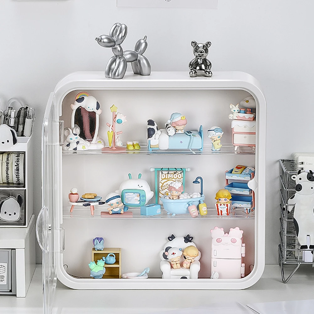 ตู้โชว์ติดผนัง กล่องใส่ art toy ตู้โชว์โมเดล โชว์ของเล่น ของสะสม แบบแขวนผนัง กันฝุ่นกันความชื้น มีฝาปิด ไม่ต้องติดตั้ง thumbnail 6