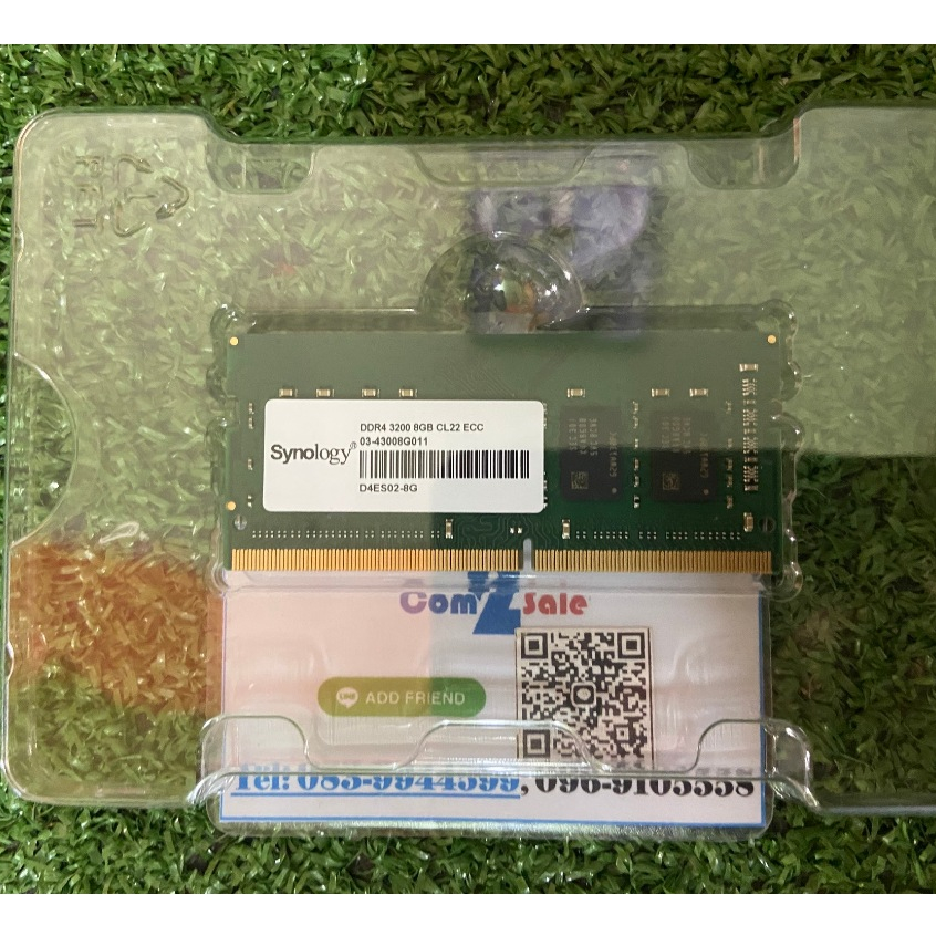 RAM MODULE (หน่วยความจำสำหรับNAS) SYNOLOGY DDR4 ECC SODIMM  (D4ES02-8G) สินค้าถอดจาก NAS DS1522+