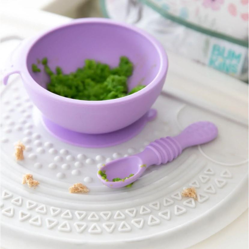 BUMKINS เซ็ตถ้วยซิลิโคน ฝึกทานอาหาร First Feeding Set 6 เดือนขึ้นไป