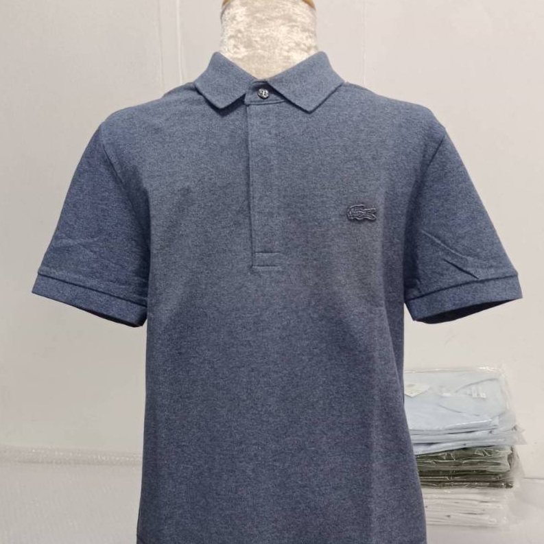 Lacoste เสื้อโปโลชาย รุ่น Men's Lacoste Paris Polo Shirt Regular Fit Stretch Cotton Pique Code: PH55