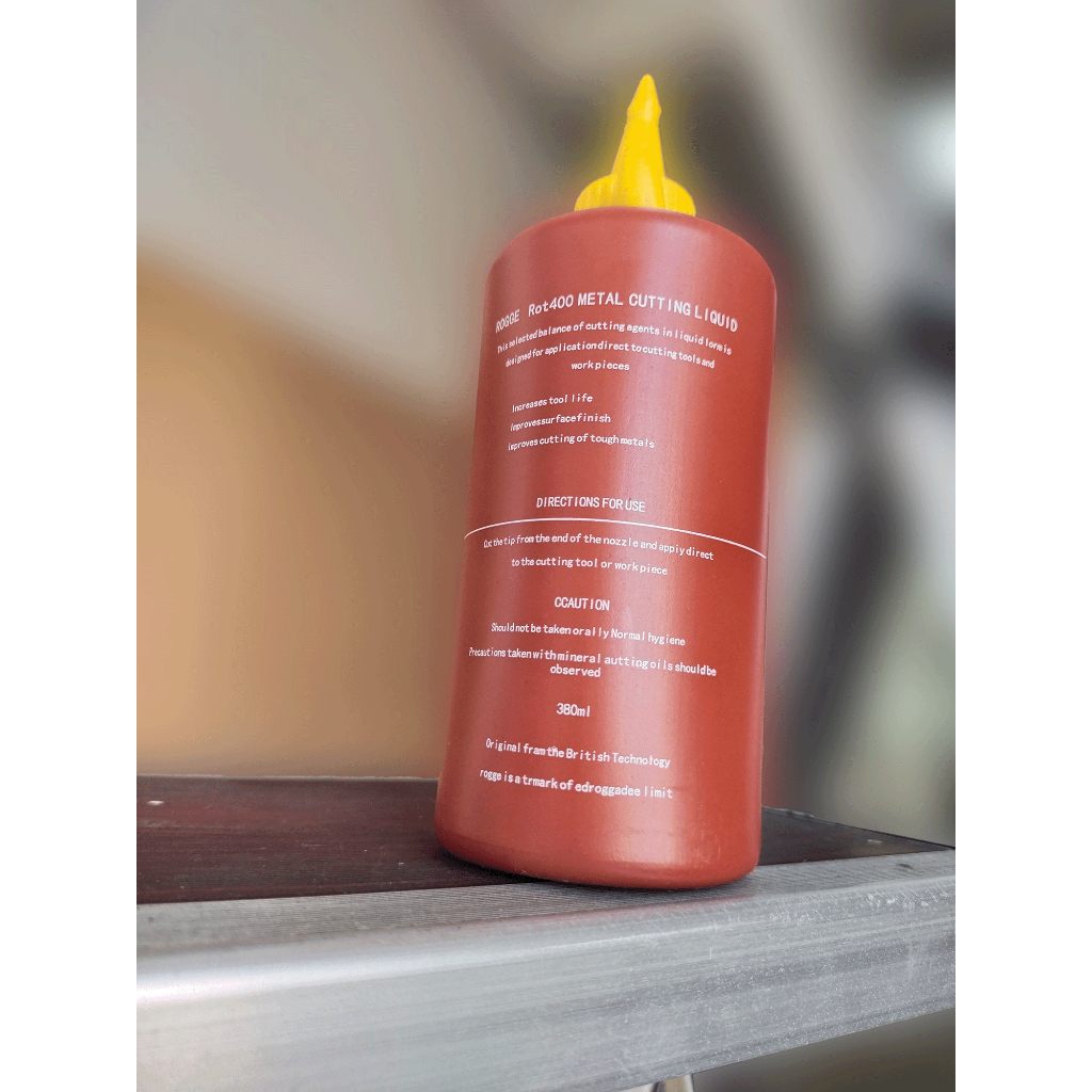 น้ำมันต๊าป ROGGE Rot600 ขวดแดง 380ml ใช้สำหรับงานต๊าปเกลียว ช่วยเพิ่มประสิทธิภาพในการต๊าป