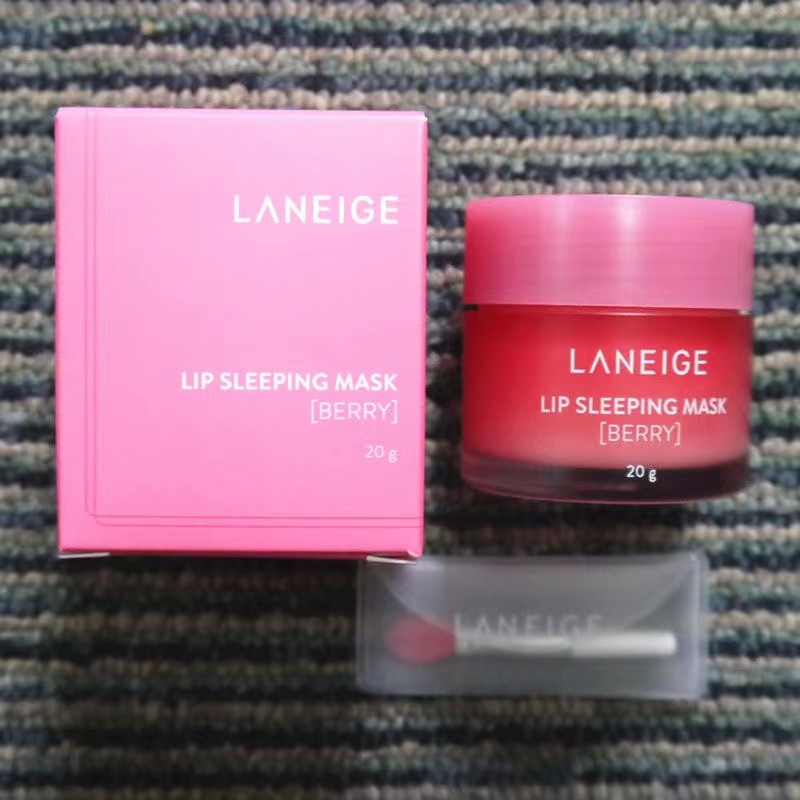 Laneige Lip Sleeping Mask Berry with Lip Brush 20g ลาเนจ เซรั่ม ผิวชุ่มชื้น บํารุง ชุ่มชื้น ลิป ลิปบาล์ม