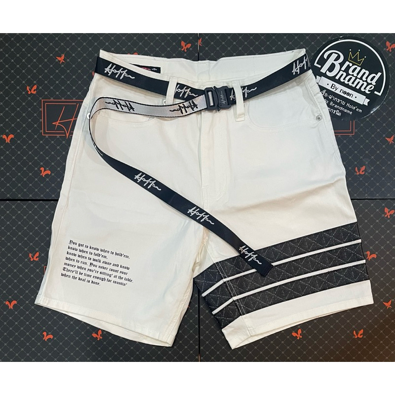 ✅พร้อมส่ง ของแท้ล้าน%✅ H8 Black♠️ Casino monogram leather strap White denim jeans