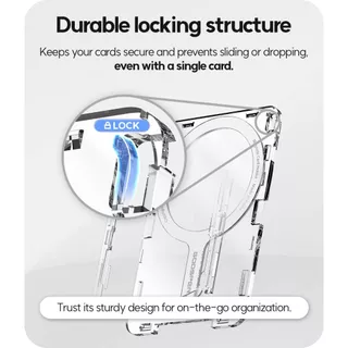 (Upgrade version) ที่ใส่บัตร ติดโทรศัพท์ Goospery MAGNETIC Lock Card Holder