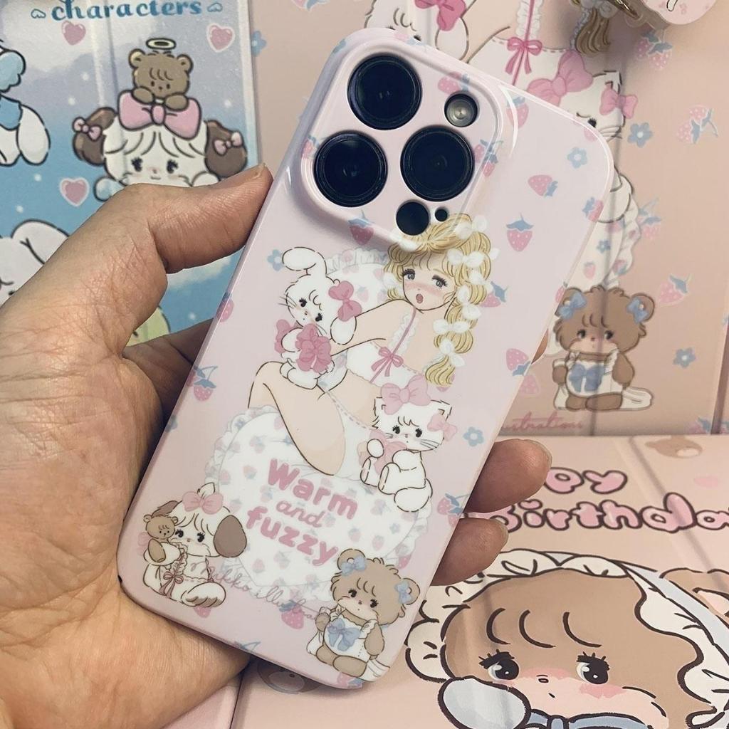 น่ารัก เคสไอโฟน For ipone11/11Pro Max/12/12Pro/12Pro Max /13/13Pro/13Pro Max/14/14Plus/14Pro/14Pro Max Mikko iphone case