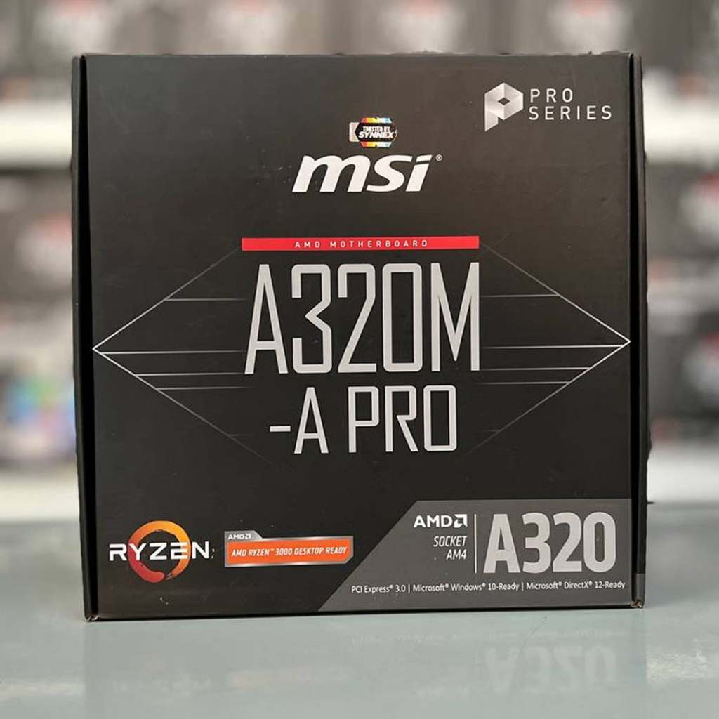 MSI A320M-A PRO MAINBOARD A320M A PRO เมนบอร์ด AMD AM4 สินค้ามือสอง