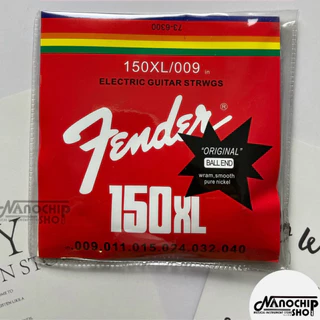 (พร้อมส่ง) Fenderสายกีตาร์โปร่ง สายกีตาร์ไฟฟ้า เบอร์9/10/11/12 ครบชุด6เส้น จับนิ่ม สบายนิ้ว เสียงดี คุณภาพเยี่ยม
