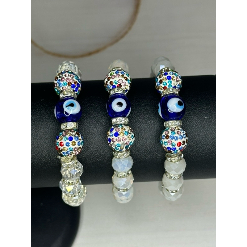 กำไลข้อมือ 🧿 Evil eyes ของแท้จากตุรกี งานแก้ว ลูกปัด คริสตัล