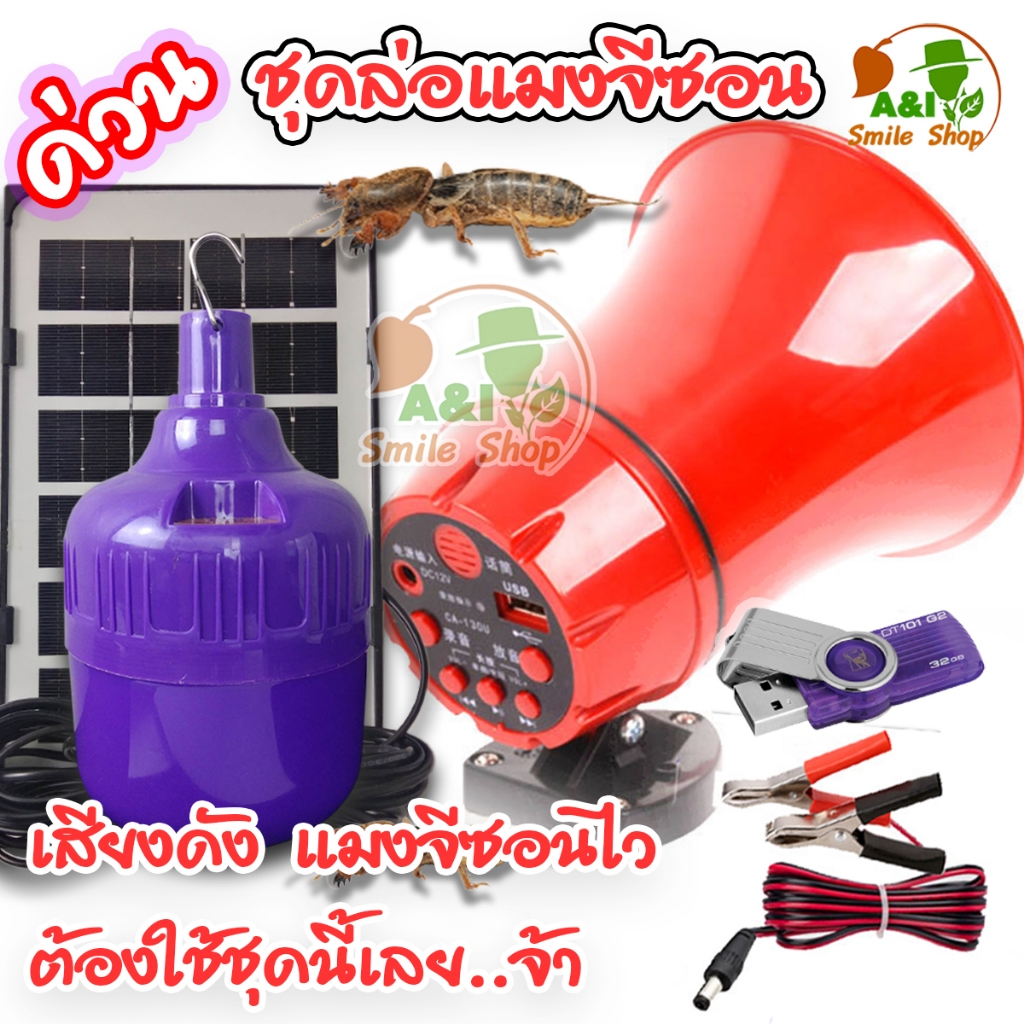 เครื่องเสียงล่อแมงจีซอน ชุดล่อแมงจีซอน ไฟล่อแมลง
