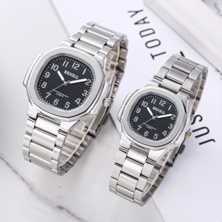 Senkq นาฬิกาผู้ชายทรงสี่เหลี่ยมเล็ก นาฬิกาผู้หญิง กันน้ํา สา…