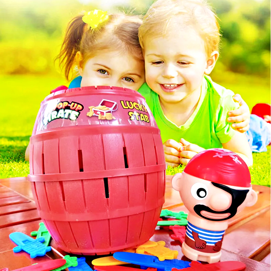 เกมส์เสียบถังโจรสลัด เกมส์เล่นเสี่ยงดวง ของเล่นเสริมพัฒนาการ เกมส์ของเล่นถังโจรสลัด ถังเสียบโจรสลัด