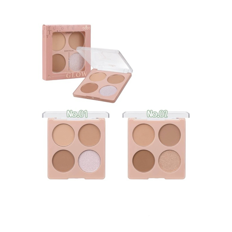 odbo โอดีบีโอ คอนทัวร์ แอนด์ โกลว พาเลท OD1303