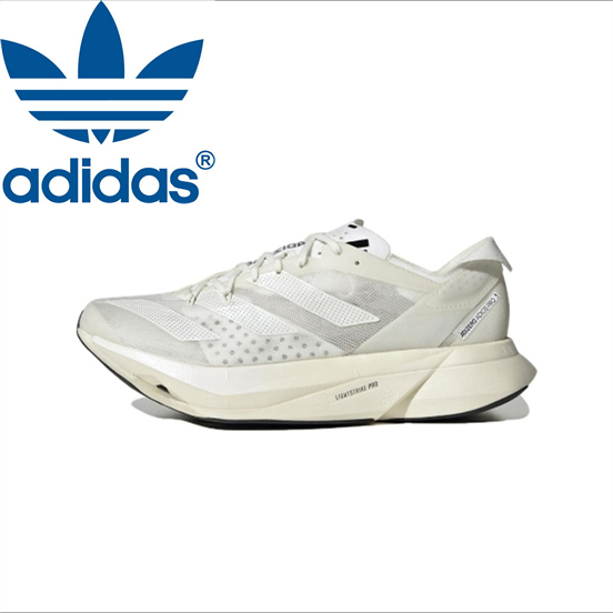 ของแท้ 100% adidas Adizero Adios Pro 3 Running shoes beige white