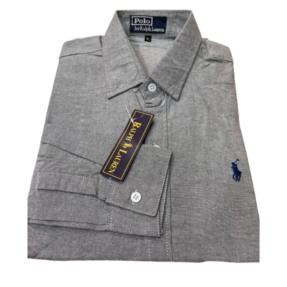 เชิ้ตแขนยาวปักม้าเล็กได้ใส่ได้ชายและหญิงผ้าOxfordสีไม่ตก - รูปที่ 7