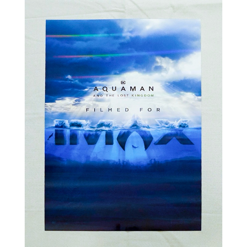 โปสเตอร์ของแท้ “AQUAMAN 2” IMAX week 2 จาก Major Cineplex - Poster “AQUAMAN 2 : AND THE LOST KINGDOM