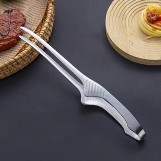 ที่คีบอาหาร สแตนเลส 10 นิ้ว ที่คีบเนื้อ ที่คีบเนื้อย่าง ที่ค…