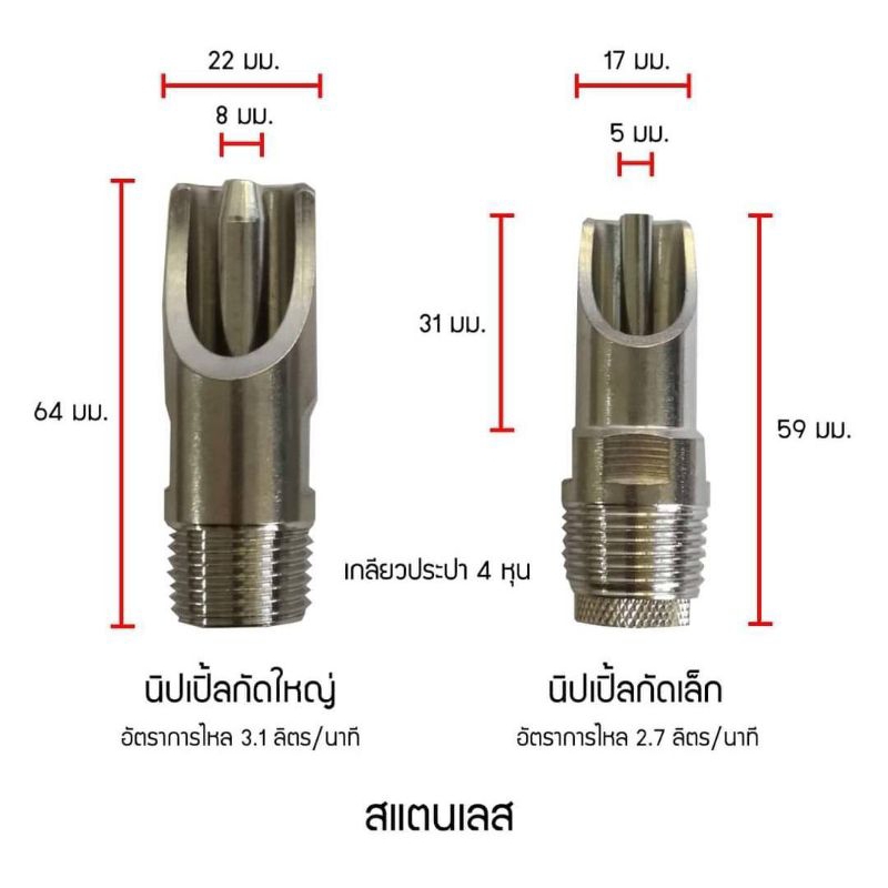 (แพ็ค5อัน) ก๊อกน้ำสุกร จุ๊บน้ำหมู สแตนเลสหนา อย่างดี