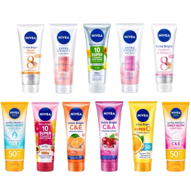 NIVEAEXTRA/10Super/C&E/C&A/SuperC/DailyGlow/DailyMoist/ไวท์รีแพร์/ไวท์เรเดียนท์ นีเวียโลชั่นน